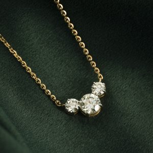 TRIO SOLITAIRE ROUND CHAIN