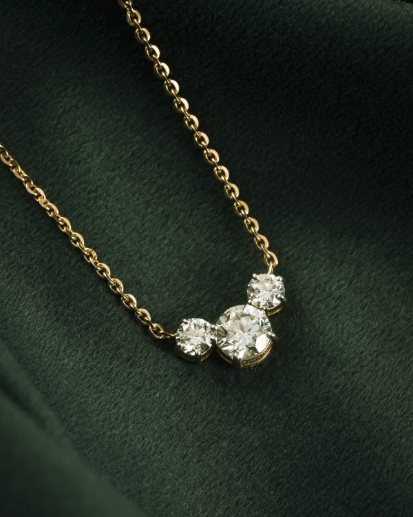 TRIO SOLITAIRE ROUND CHAIN