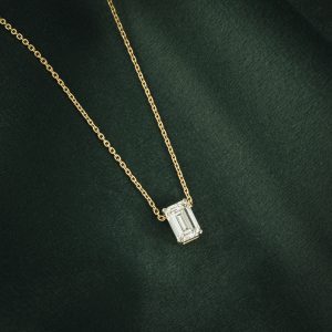 SOLITAIRE EMERALD CHAIN