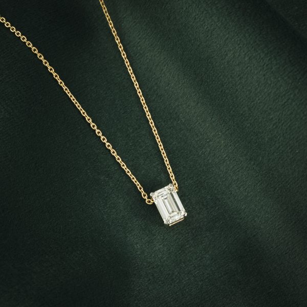 SOLITAIRE EMERALD CHAIN