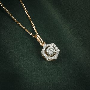 FANCY SHAPED SOLITAIRE ROUND CHAIN