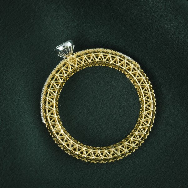 DIAMOND LATTICE GOLD RING
