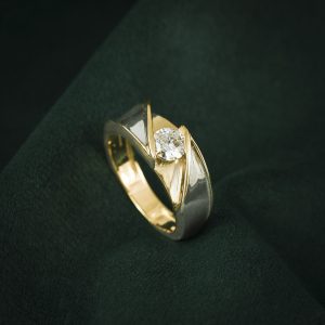 ROUND MEN'S RING