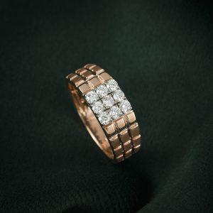 ROSE GOLD MEN'S DIAMOND RING