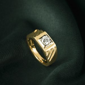 ROUND MEN'S RING