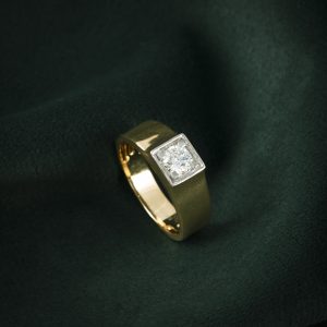 ROUND MEN'S RING