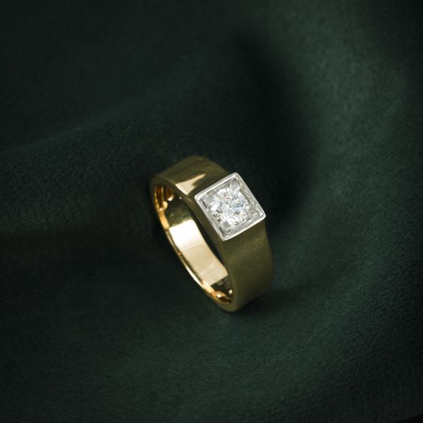ROUND MEN'S RING