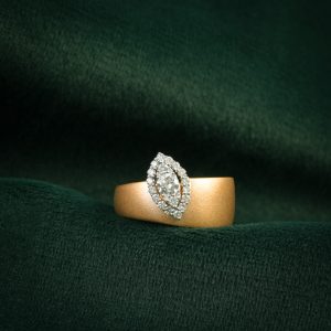 The Marquise Radiance Gold Band