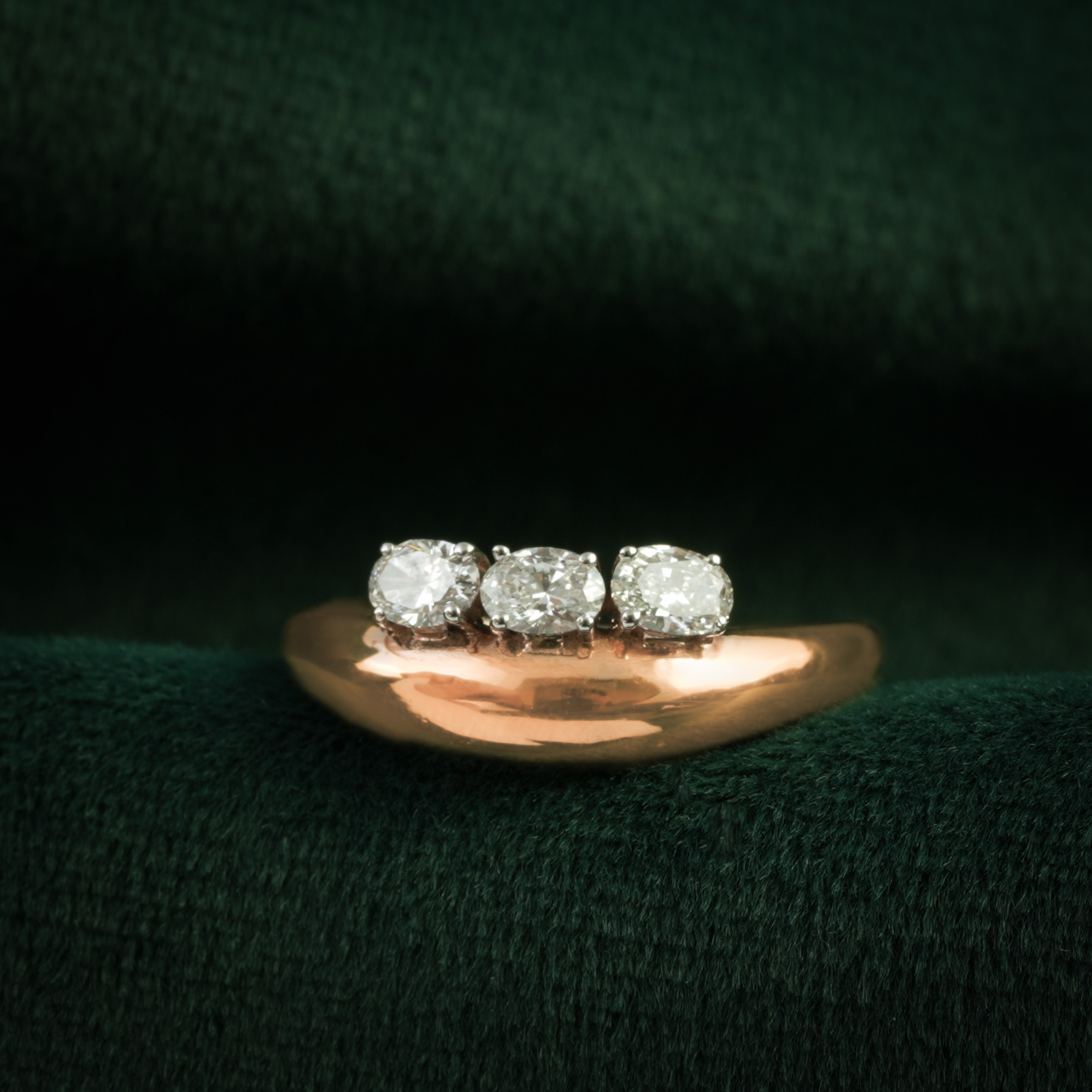 Classic Trilogy Diamond Ring