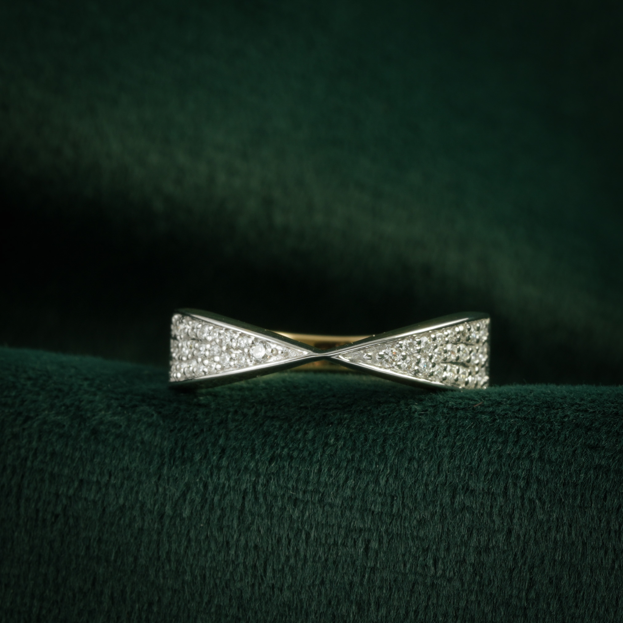 Infinity Diamond Pavé Ring