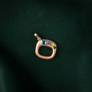 Aurora Gemstone Gold Pendant
