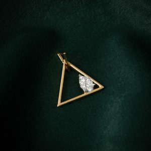 Modern Prism Diamond Pendant