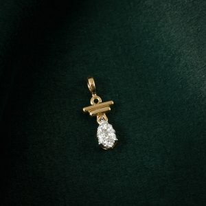 Radiant Drop Gold Pendant