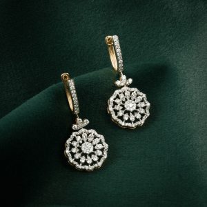 Classic Diamond Hoop Earrings