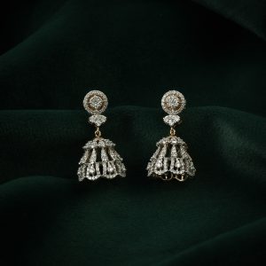 Elegant Diamond Jhumka Tops