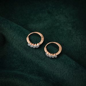 SILVER CRYSTAL HOOP TOPS