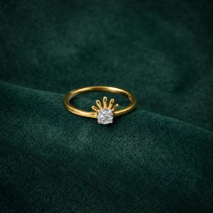 GOLDEN BLOOM SILVER RING
