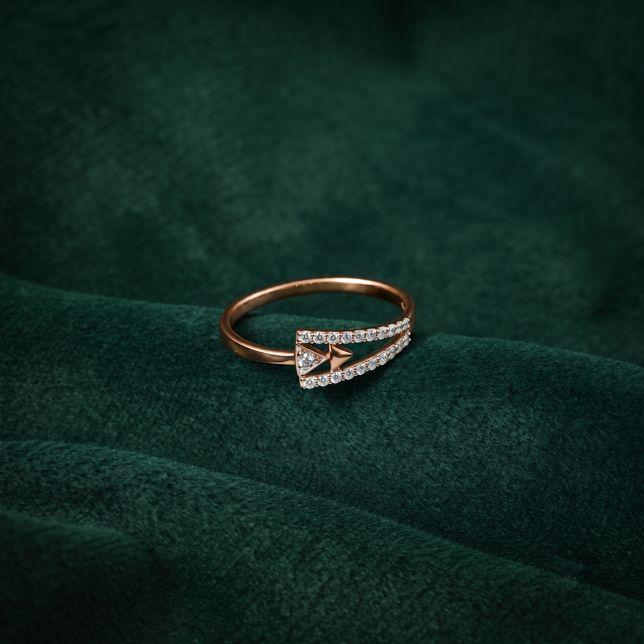 ARROW GLAM SILVER RING