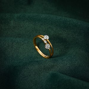 CHARMING FLORAL DUO SILVER RING