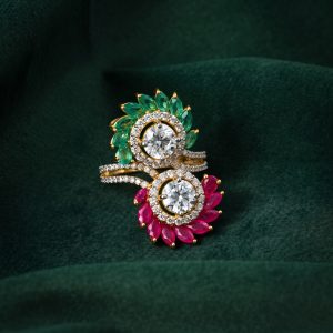 COLORBURST SILVER DIAMOND RING