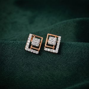 MODERNIST CUBE RADIANCE SILVER EARRINGS