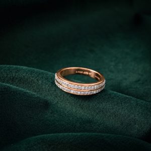 CLASSIC DOUBLE PAVÉ SILVER RING