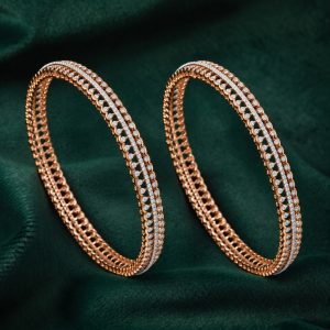 TIMELESS GLIMMER SILVER DIAMOND BANGLE