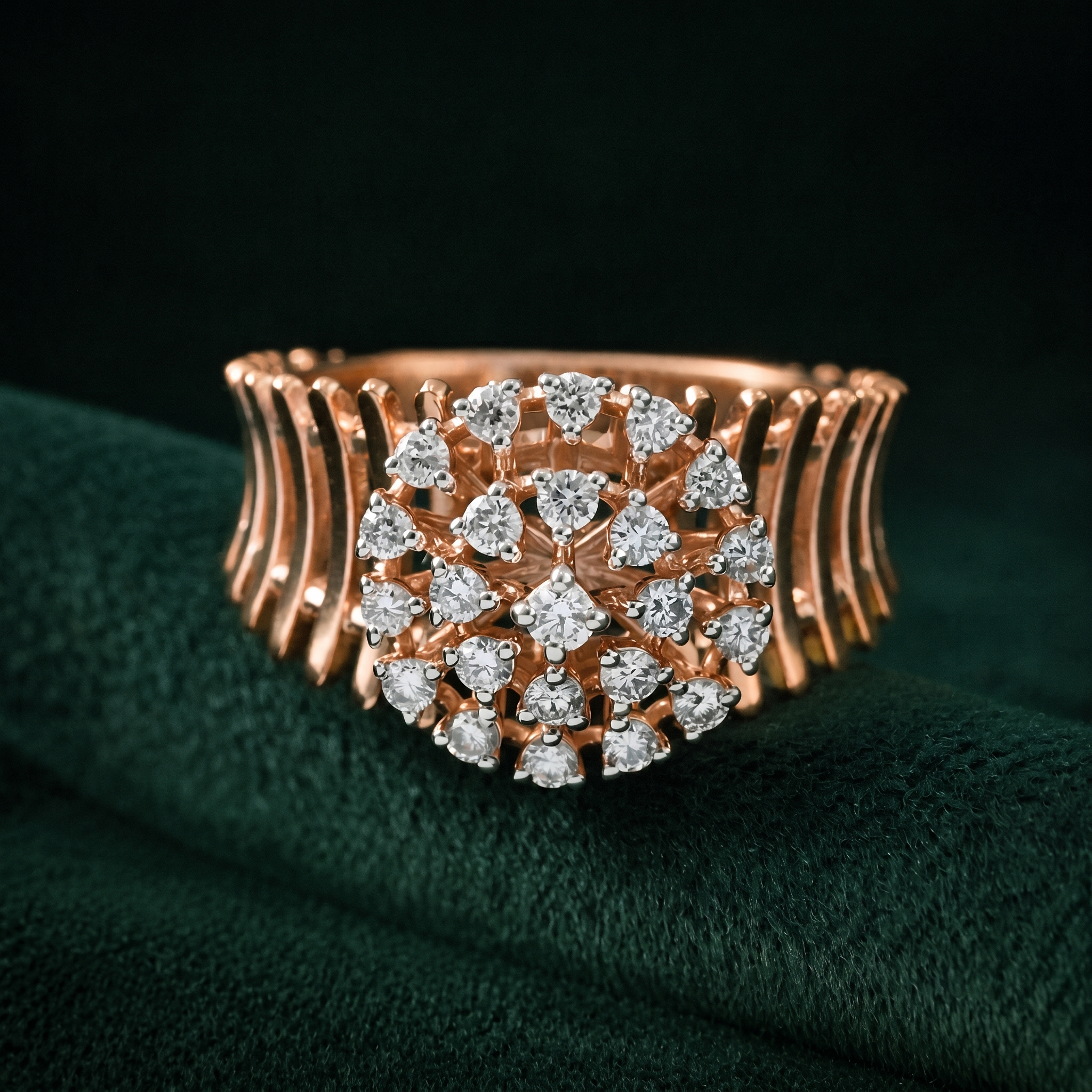 THE EMPRESS FLARE SILVER RING