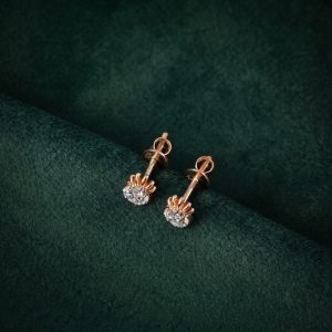 MINI FLOWER CLUSTER SILVER STUDS