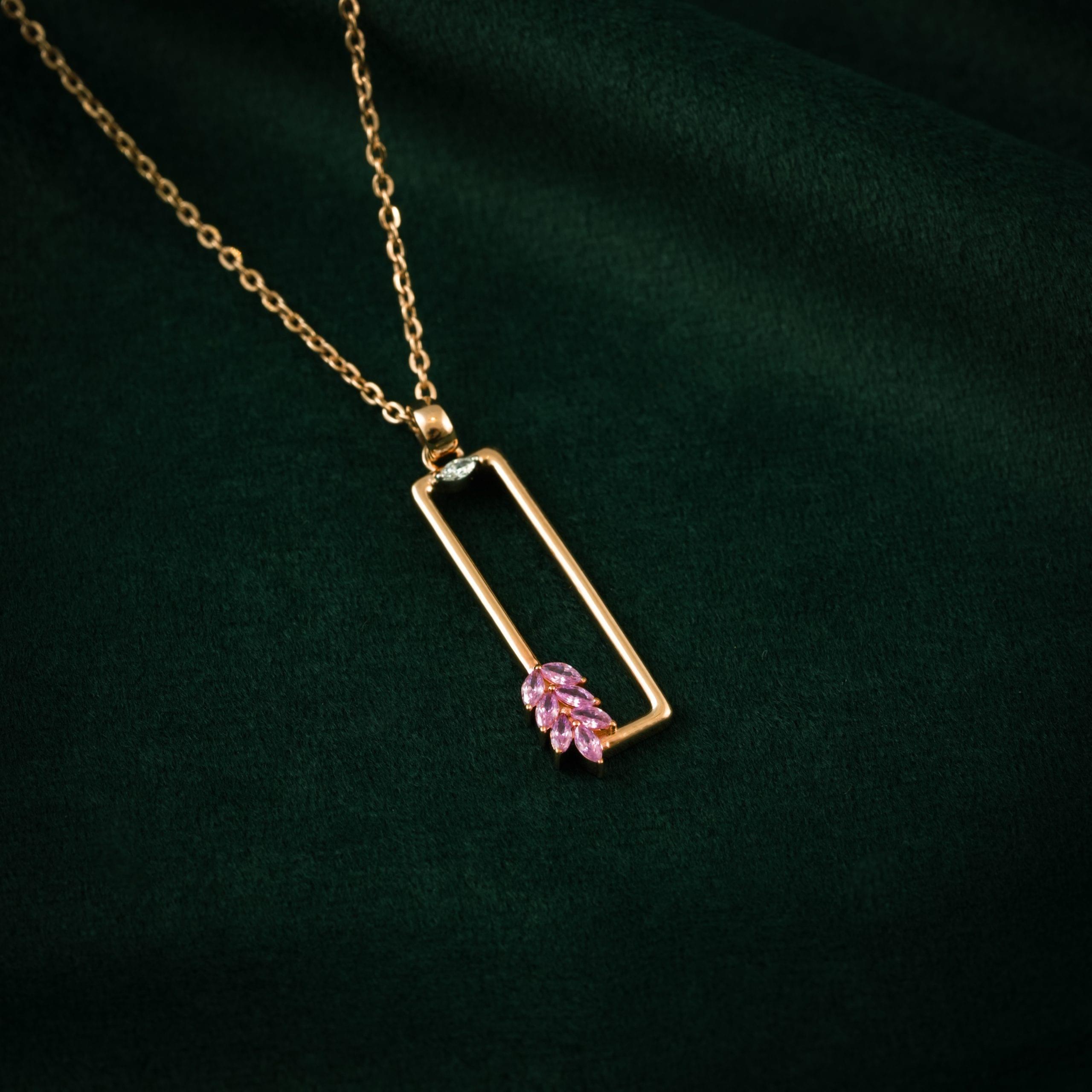 ROSE RADIANCE DIAMOND SILVER CHAIN