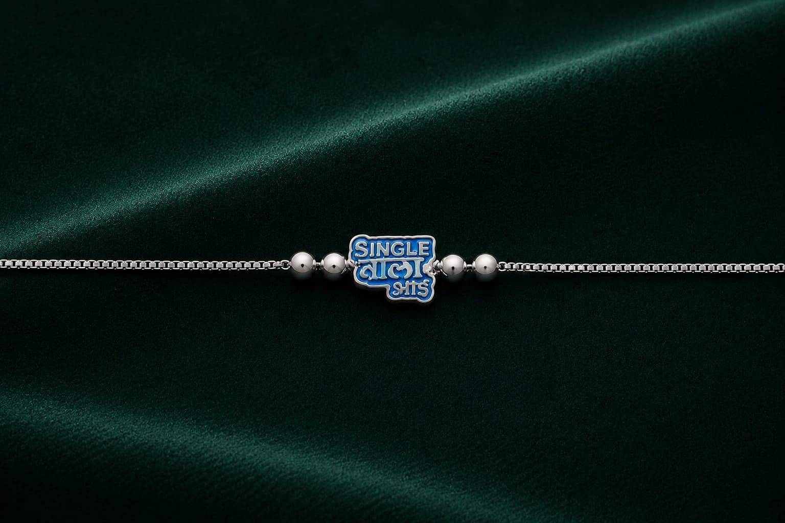 SINGLE BRO SILVER RAKHI